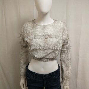 Zara Grey Crop Top